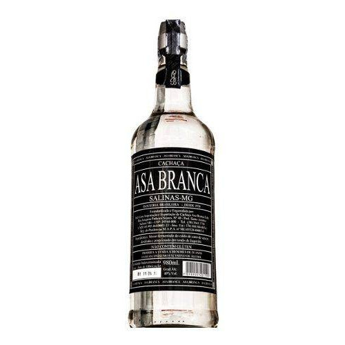 Cachaça Asa Branca, Incolor, Envelhecida 2 anos em Barricas de Jequitibá, 900ml, 48%