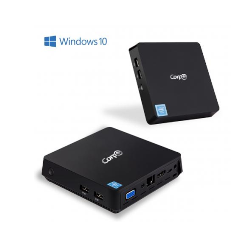 Nano PC CorpC Box, Intel Quad Core, 4GB, SSD 32GB, Windows 10 Pro, WiFi, Bluetooth, HDMI