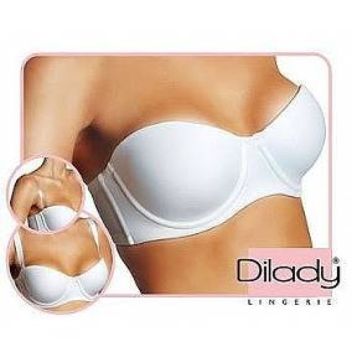 Sutiã Bustiê Tomara Que Caia Basic  Dilady, Branco, 17090
