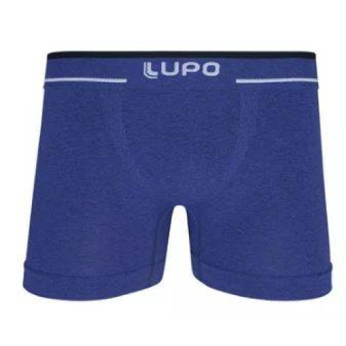 Cueca Lupo Boxer - Sem Costura (Adulto), Azul, 733