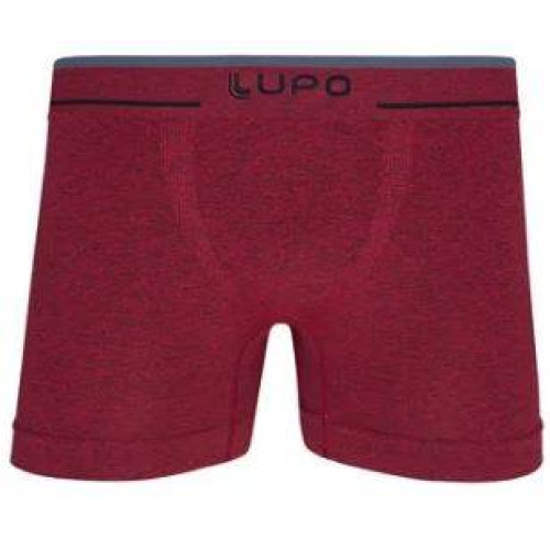 Cueca Lupo Boxer - Sem Costura (Adulto), Vermelha, 733