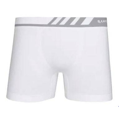 Cueca Lupo Boxer - Microfibra Sem Costura (Adulto), Branca, 671