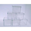 100 Unidades Caixinha Acrilica 5x5 Cristal para personalizar 