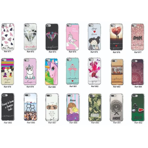 <p
align='center'>Kit 3 Capinhas Celular, com Nomes Personalizados , Iphone 5 6 7 8 X.</p>