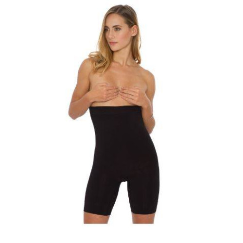 <p
align='center'>Calcinha Bermuda Plié Modeladora Cintura Alta Preta, 50069</p>