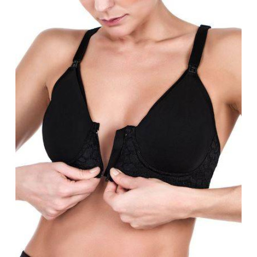 <p
align='center'>Sutiã Amamentação Zíper Frontal Ritratty Materna Dilady, Preto, 146110</p>