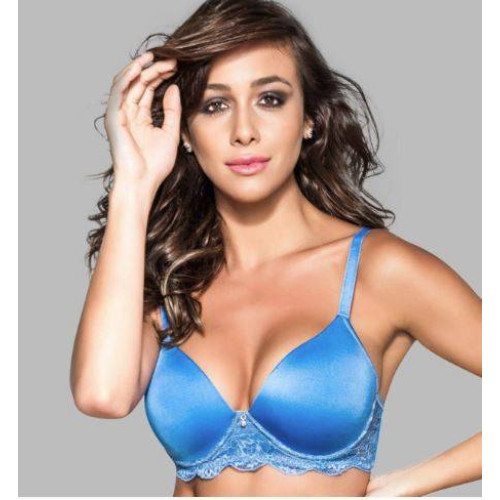 <p
align='center'>Sutiã com bojo liso e base em renda, Dilady, Preto,  182134</p>