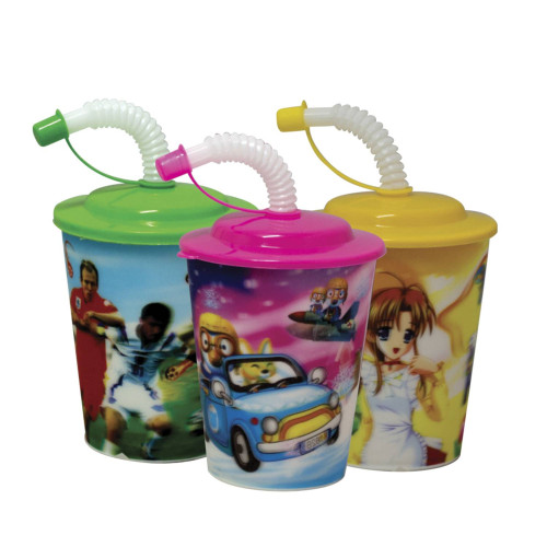 <p
align='center'>Copo Plastico 200ml. Infantil com  Canudo Decor. [Catuaí 24499]</p>