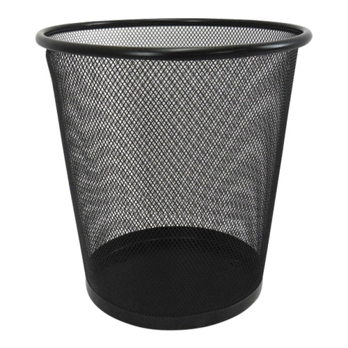 <p
align='center'>Lixeira Telada Metal 23.5X26.5cm.  Preta/Prata [Catuaí 24500]</p>