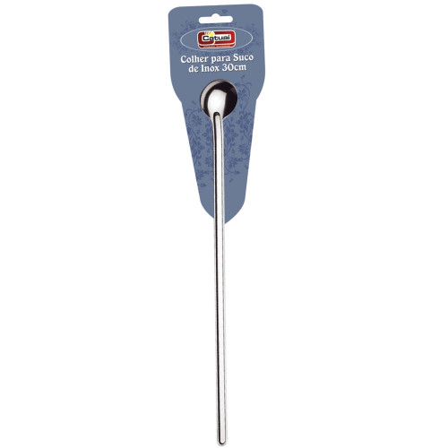 <p
align='center'>Colher para  Suco de Inox 30cm [Catuaí 24768]</p>