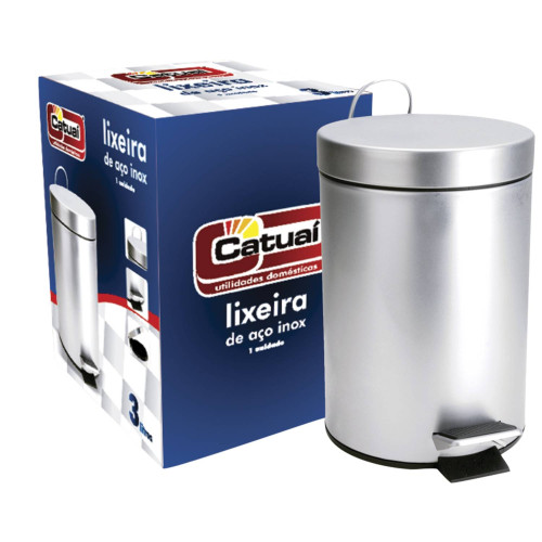 <p
align='center'>Lixeira de Inox com Pedal 3 Litros [Catuaí 31215]</p>