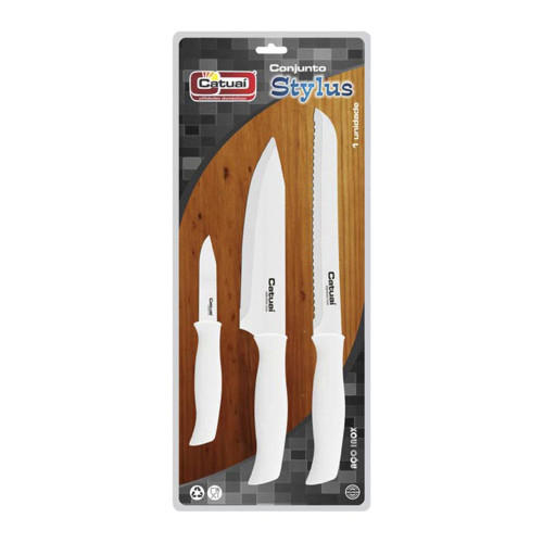 <p
align='center'>Conjunto Facas 3 Peças Cabo Branco [Catuaí 32430]</p>