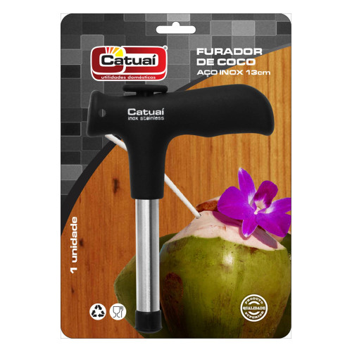 <p
align='center'>Furador de Coco Aço Inox  13cm. [Catuaí 32636]</p>