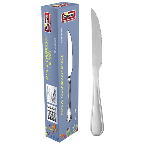 <p
align='center'>Faca de Churrasco Em Inox Caixa com 12 [Catuaí 32649]</p>