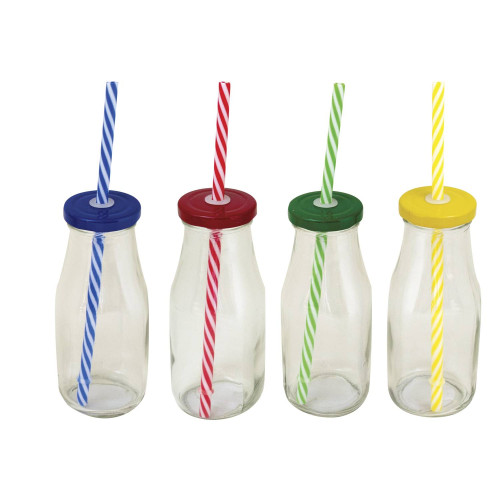 <p
align='center'>Garrafa de Vidro com Tampa e Canudo Lisa 300Ml [Catuaí 33240]</p>