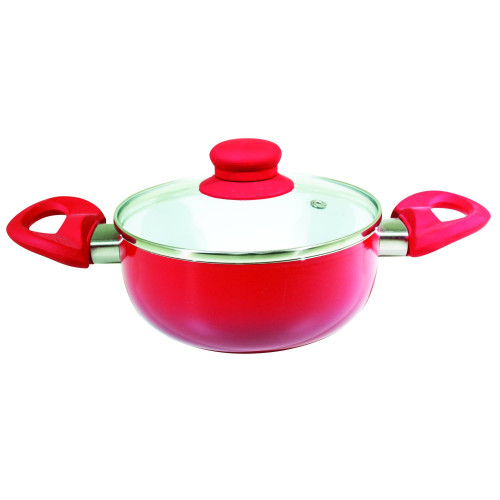 <p
align='center'>Cacarola de Ceramica com Tampa de Vidro nº 16 Vermelho [Catuaí 33272]</p>