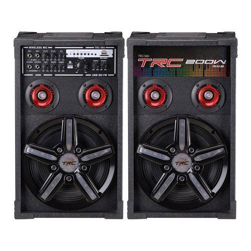 <p
align='center'>Caixa de Som Amplificada TRC 360, Bluetooth, Entrada para Cartão SD e Rádio ...</p>