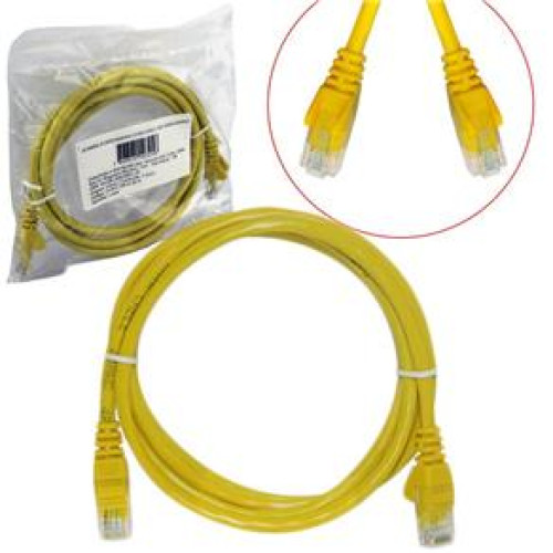 <p
align='center'>Cabo de Rede UTP (Patch Cord), RJ45 CAT.5e, 1.5M, Amarelo</p>