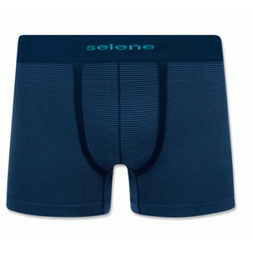 <p
align='center'>Cueca Selene Boxer Listrada Sem Costura, Azul, 11071</p>