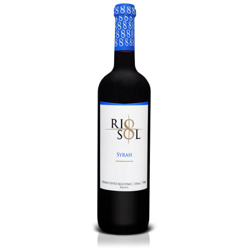 <p
align='center'>Vinho Rio Sol Syrah, Tinto Seco Fino, 750ml, 13%</p>